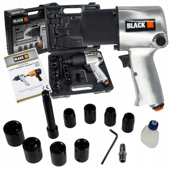 Pistol cheie pneumatica impact 1200Nm 1/2 + tubulare 12-24mm insurubat desfacut 12203 