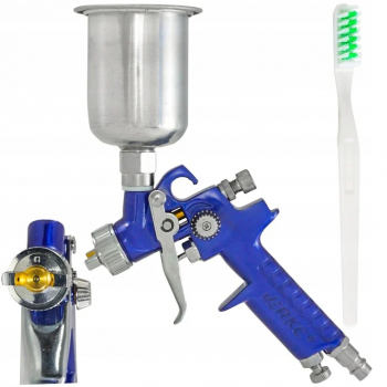 Pistol vopsit pneumatic 1mm HVLP H2000AL pahar vas 125ml V81300 