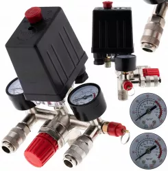 Presostat universal cu regulator pe presiune si manometru S10681 