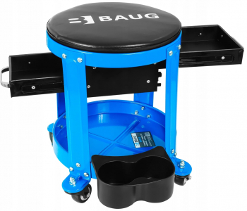 Scaun service auto cu sertar scule roti 360 grade atelier mecanic B4910 