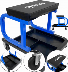 Scaun service auto cu sertar scule roti 360 grade atelier mecanic B4911 