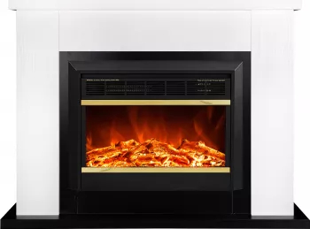 Semineu Electric Brooklyn White si Mars - Art Flame - 855 x 270 x 1150 mm - 1500W - Display manual - Telecomanda