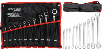 Set 10 chei inelare cu cot 6-32mm 12bucati piese Cr-V KD10929 