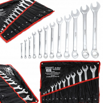 Set 12 chei fixe combinate 6-32mm 12bucati piese Chrome-Vanadium Cr-V KD10938 