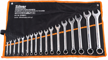Set 17 chei fixe combinate 6-22mm 17bucati piese Chrome-Vanadium Cr-V S10991 