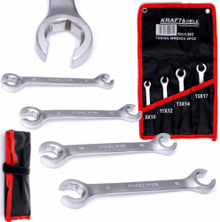 Set 4 chei inelare semideschise conducte frana 8-17mm Cr-V KD11303 