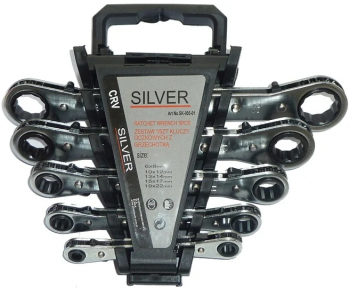 Set 5 chei inelare cu clichet reversibil 6-22mm SK-005-01 