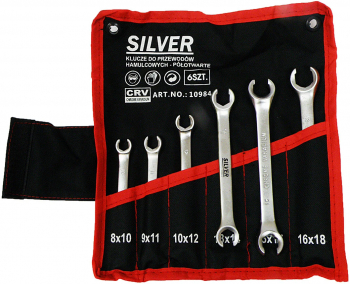Set 6 chei inelare semideschise conducte frana 8-18mm Cr-V S10984 
