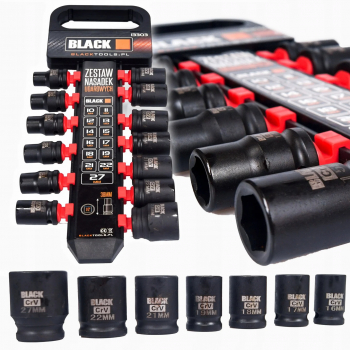 Set trusa chei tubulare impact 1/2 13 piese 10-27mm intarite pistol impact 13303 