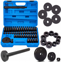 Trusa adaptoare presa extras demontat bucse bucsi rulmenti 52piese 18-74mm S10976 