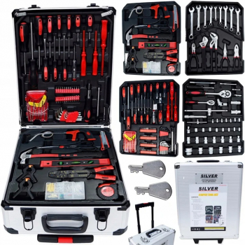 Trusa scule 419piese tip valiza geamantan troler SK-419-01 