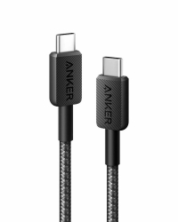 Cablu Anker 322 USB-C la USB-C 60W 0.9 metri Negru 