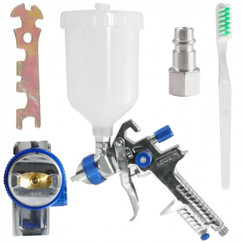 Pistol vopsit pneumatic 1.5mm HVLP H-888P pahar vas 600ml V81296 