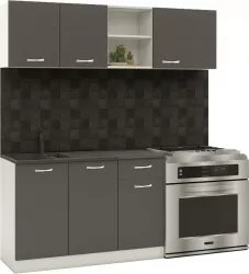 Set Bucatarie haaus Kara Alb/Antracit L 180 cm 
