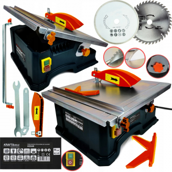 Fierastrau circular masina electrica 1800W 2 in 1 taiat lemn gresie si faianta placi ceramice KD549 