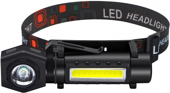 Lanterna Cap Led Reincarcabila MRG MKX212 Detasabila cu Magnet XPE + COB 