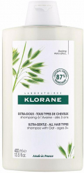 Sampon cu extract de lapte de ovaz pentru toate tipurile de par Klorane Leche de Avena Unisex 400 ml 