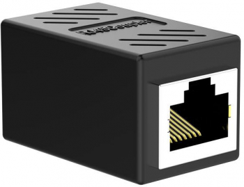 Adaptor prelungire cablu retea RJ45 Cat.6 UTP FTP Negru 