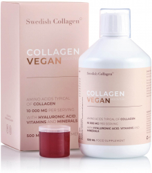 Colagen Vegan Lichid cu 10.000 mg + Acid Hialuronic + Biotina + MSM + Zinc + Siliciu + Seleniu + Vitamine and ndash 500 ml 