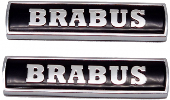 Set embleme Brabus pentru aripi Mercedes Negru 