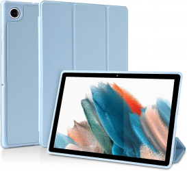Husa Ultra Slim pt. Tableta Samsung Tab A8 10.5 inch Silicon TPU Smart Cover - Sky Blue 