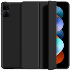 Husa Ultra Slim pt. XIAOMI Redmi Pad 10.6 Inch Silicon TPU Smart Cover cu Suport - Negru