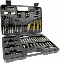 Trusa set 109 burghie capete surubelnita scule metal beton lemn S11550 