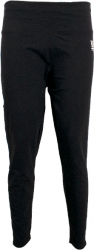 Pantaloni lungi sport dama 3/4 HIS negri cu dunga alba 48 