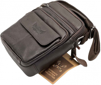 Borseta Umar pentru Barbati Ruff Ryder Maro Maro Inchis 18x22x6.5 cm - Maro Inchis