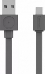 Cablu USB2.0 - micro USB 1.5m gri Allocacoc