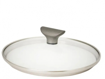 Capac oala/cratita/tigaie sticla cu margine metalica maner siliconat termorezistent Thomas Artica 20 cm 808151 