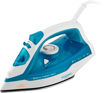 Fier de calcat ETA Esmira 0273 90000 2200W 380 ml abur 100 g/min talpa ceramica Eloxium 
