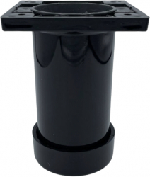 Picior SDF cilindric reglabil pentru mobilier finisaj negru H 100 mm 