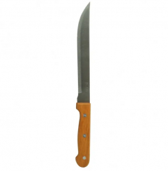 Set ustensile gratar Big Jeff Cutit/Furculita 32cm/32cm Inox/Lemn Maro/Argintiu 