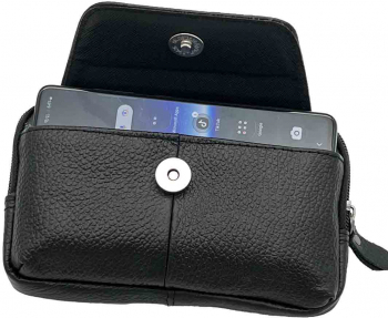 Toc pentru telefon cu prindere la curea - compatibil cu majoritatea smartphone-urilor - Negru 
