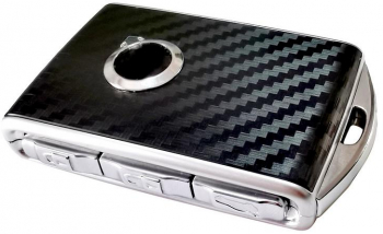 Carcasa cheie Volvo S90 S60 XC40 V60 V90 XC60 XC90 negru carbon 