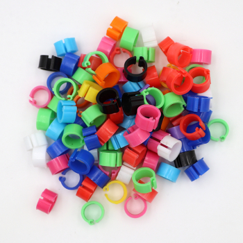 Set 50 cleme clipsuri inele 8mm pentru porumbei sau alte pasari 