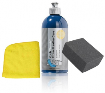 Set de ingrijire suprafete din piele burete laveta Koch Chemie 77709500.BL 