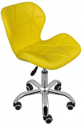 Scaun birou salon burete moale inaltime reglabila galben Teox