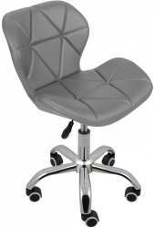 Scaun birou salon burete moale inaltime reglabila gri Teox 