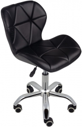 Scaun birou salon burete moale inaltime reglabila negru Teox