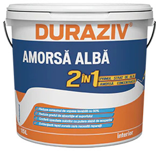 Amorsa 2 in1 Duraziv alba - 15l