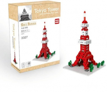 Set micro cuburi constructie Wise Hawk and ndash Turnul Tokyo 281 piese 