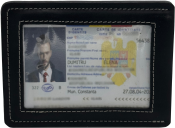 Port Document pentru Buletin si Carduri Tolby Valenti din piele naturala 12 x 9 x 0 5 cm 