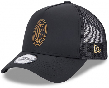 Sapca New Era 9forty a-frame trucker ac milan negru-auriu 
