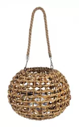 Set 2 felinare iarba mare natur Eldoret 26x18 cm 