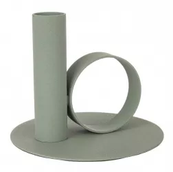 Set 6 sfesnice metal verde Pyxis 12.5x10 cm 