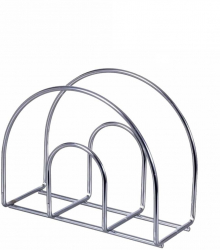 Suport pentru servetele otel cromat 14 x 11 x 4 cm argintiu 