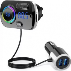 Bluetooth Handsfree Car Kit Fast cu incarcare rapida si afisaj Multicolor 