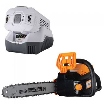 Kit Complet Drujba iHunt Strong Chainsaw 58V Power 5800rpm lama 40 cm Portocaliu